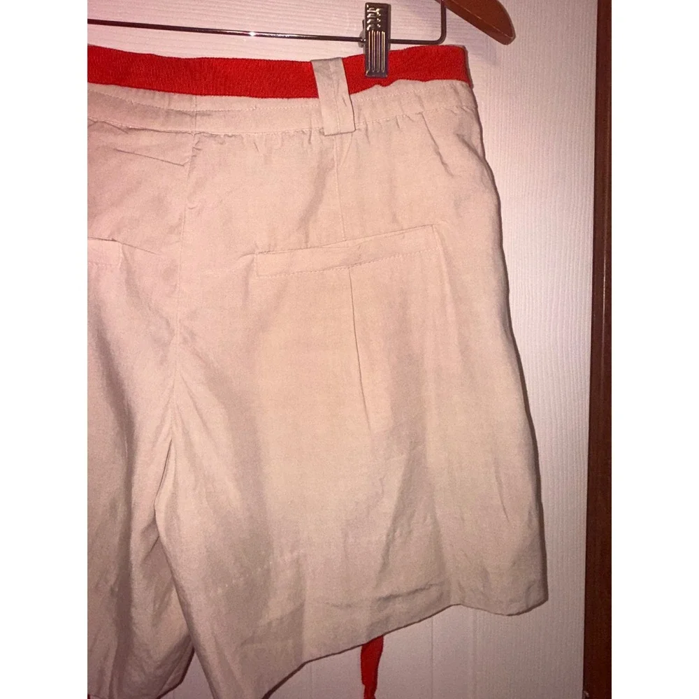 NWT Free People Perfect Prep Trouser Linen Blend Shorts Size 2